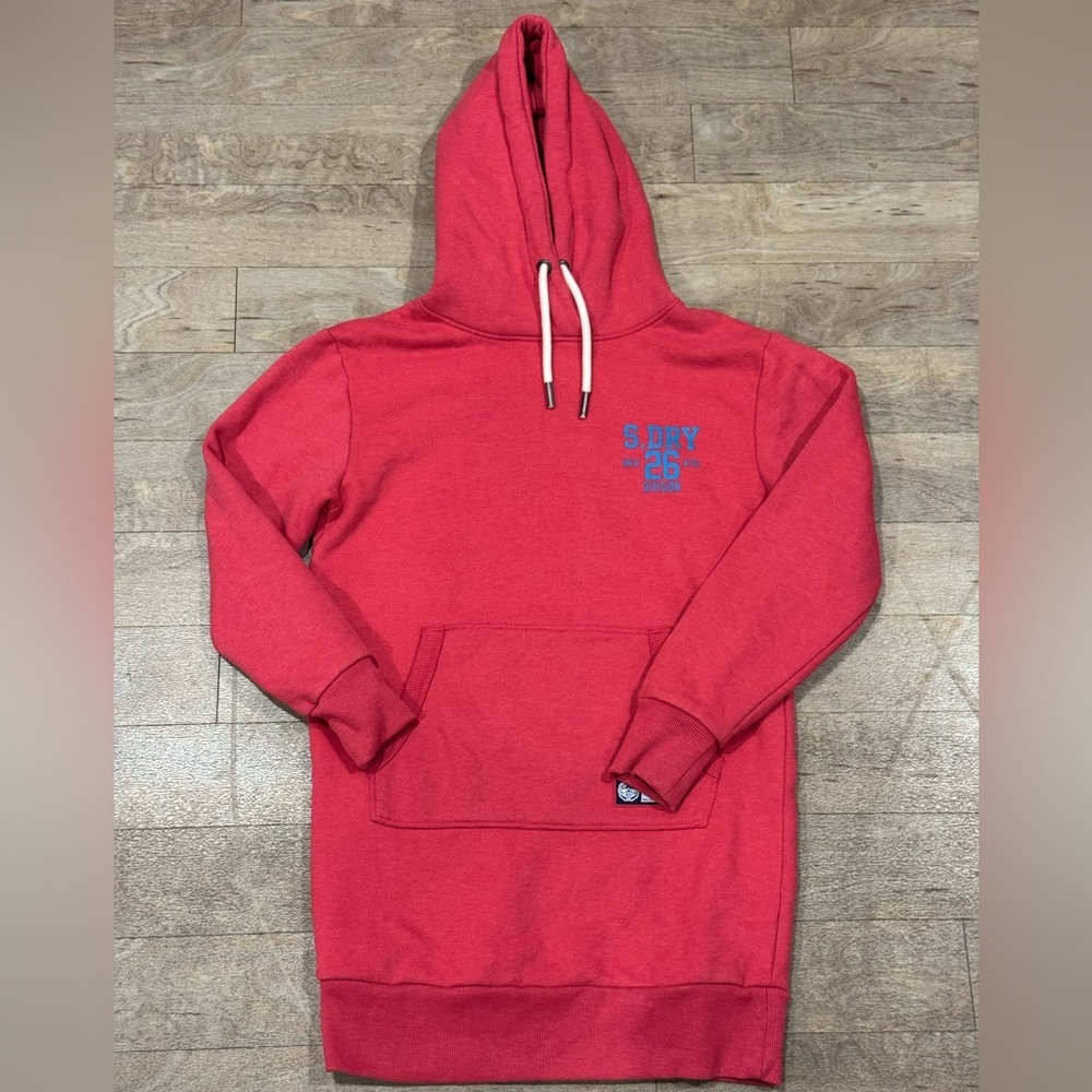 Superdry Vintage Core Long Sweatshirt Red Size 6 (Small)